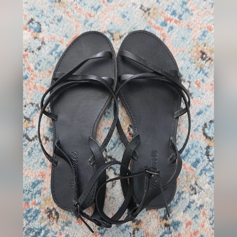 Madewell Black Platform Sandals